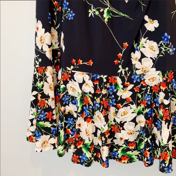 Eliza J | Floral Ruffle Hem Dress - Picture 4 of 6